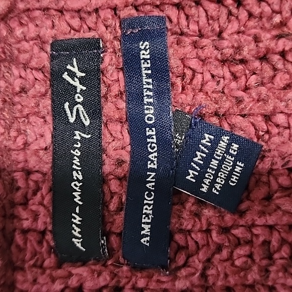 American Eagle Outfitters Maroon Crew Neck Sweater - Picture 4 of 7